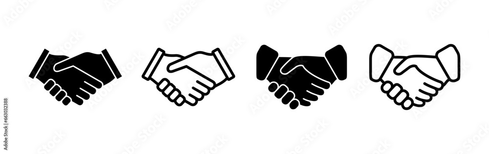 Hand shake icon vector. business handshake. contract agreement. partnership Hand shake icon vector. business handshake. contract agreement. partnership