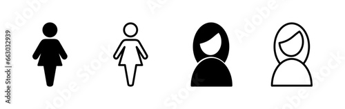 Female icon vector. toilet icon. restroom sign. gender