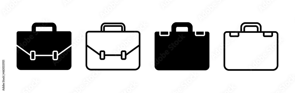 Briefcase icon vector. Portfolio vector icon. suitcase icon Briefcase icon vector. Portfolio vector icon. suitcase icon
