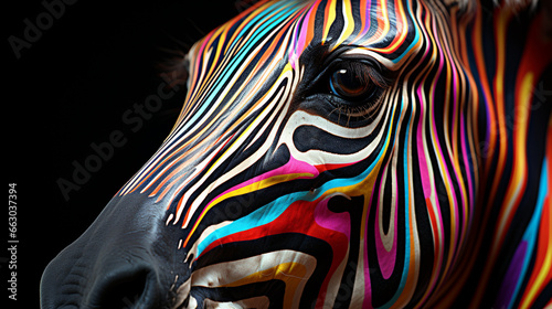 zebra HD 8K wallpaper Stock Photographic Image