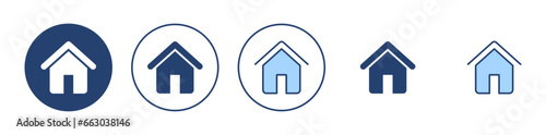 House icon vector. Home sign and symbol