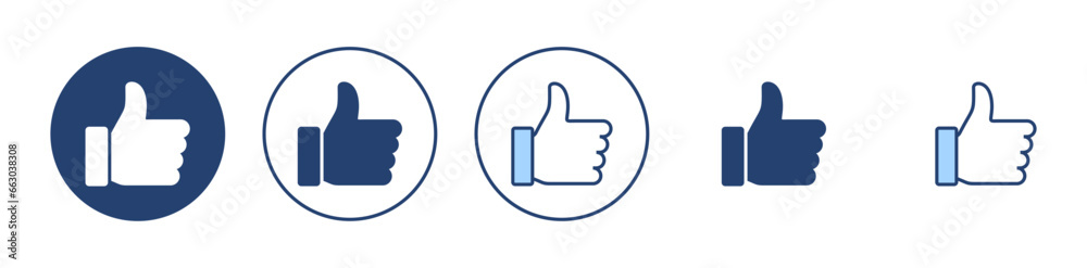 Like icon vector. Thumbs up sign and symbol. Hand like Like icon vector. Thumbs up sign and symbol. Hand like