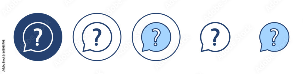 Question icon vector. question mark sign and symbol Question icon vector. question mark sign and symbol