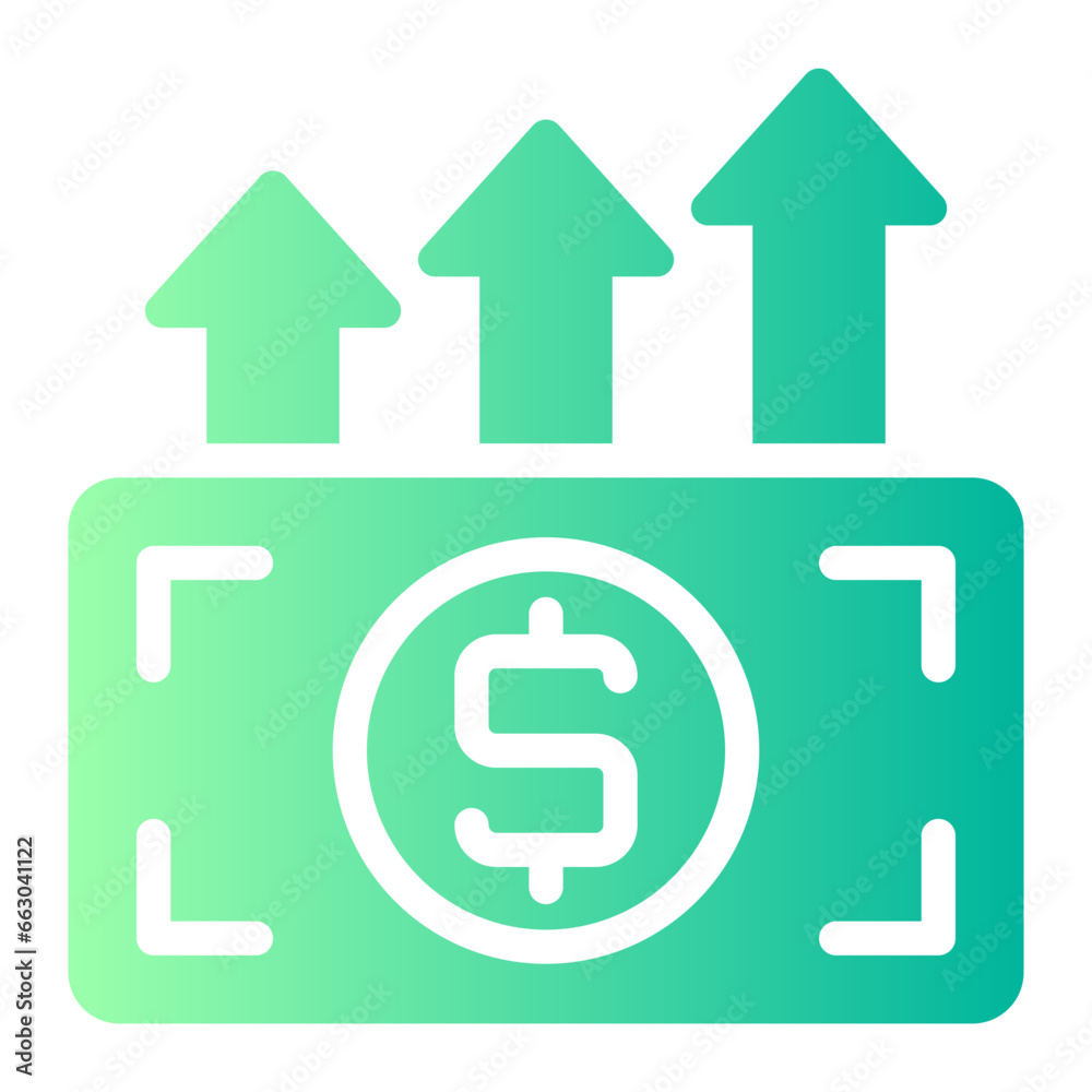growth gradient icon growth gradient icon