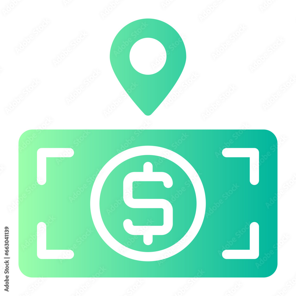 location gradient icon location gradient icon