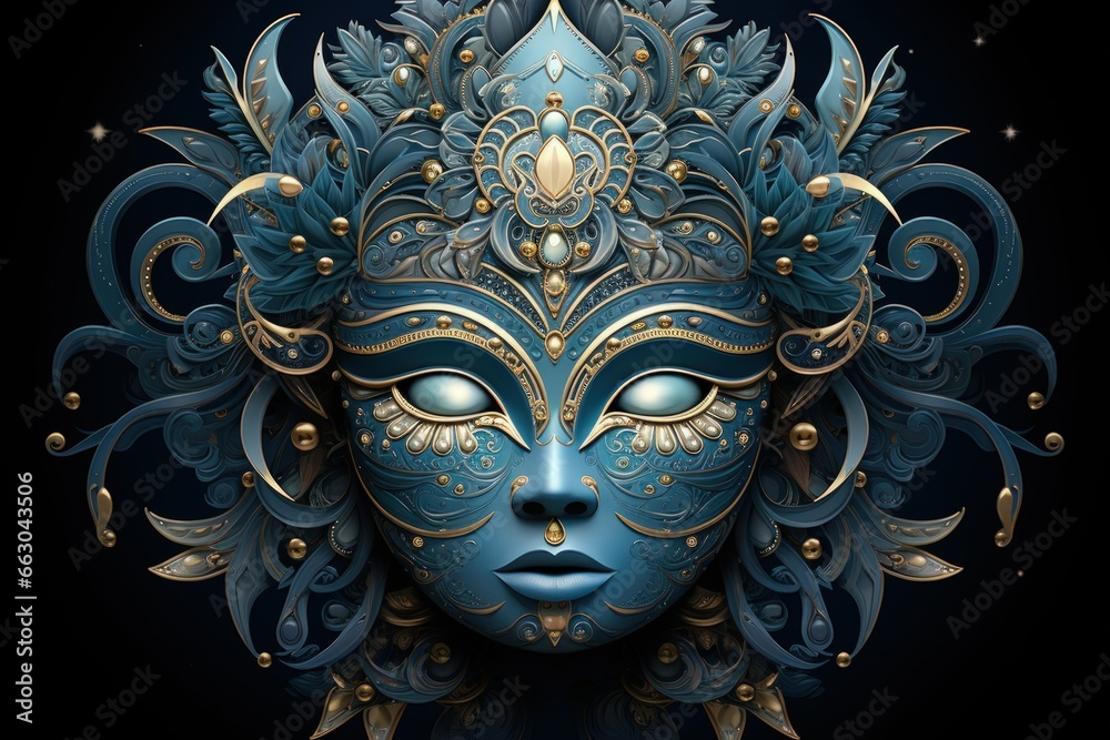 Mysterious moonstone masks, concealing identities and granting hidden powers - Generative AI