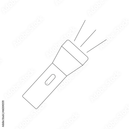 flashlight icon vector
