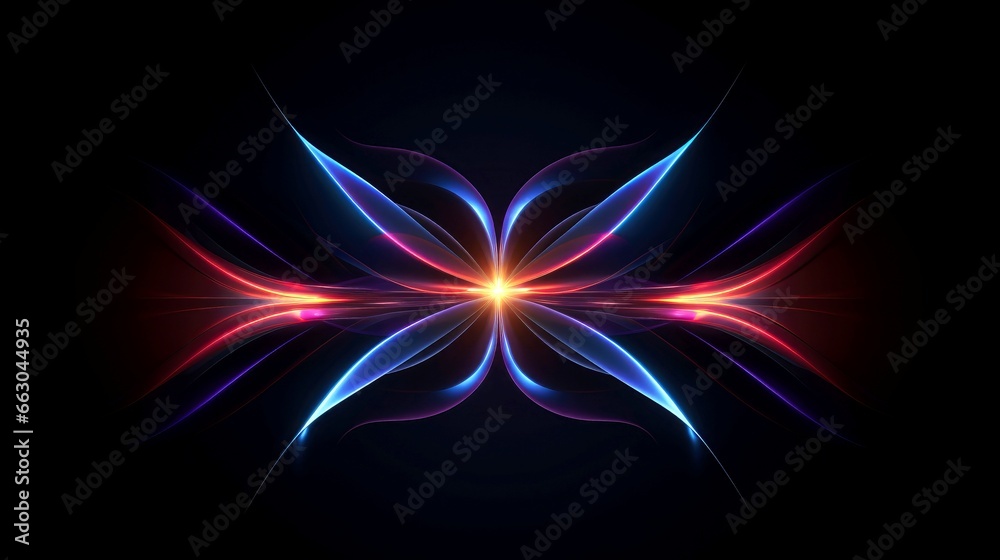 Abstract abstract neon glowing line, Technology background Abstract abstract neon glowing line, Technology background