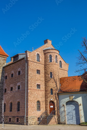 Historic Stendal city gate in the center of Haldensleben, Germany photo