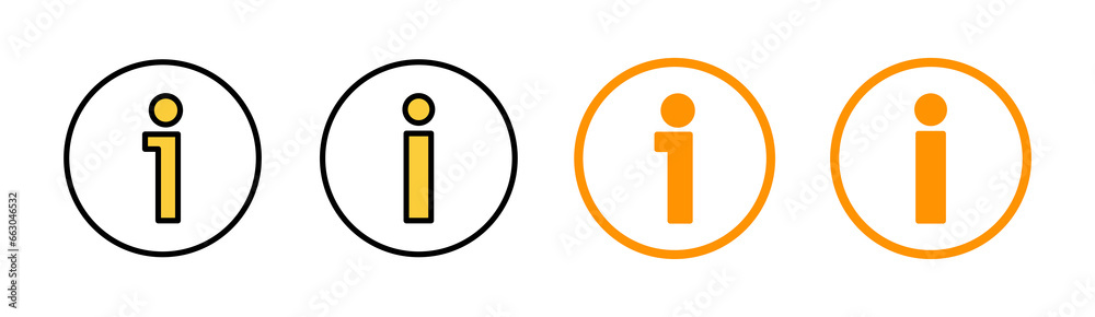Information sign icon set for web and mobile app. about us sign and symbol. question mark icon Information sign icon set for web and mobile app. about us sign and symbol. question mark icon