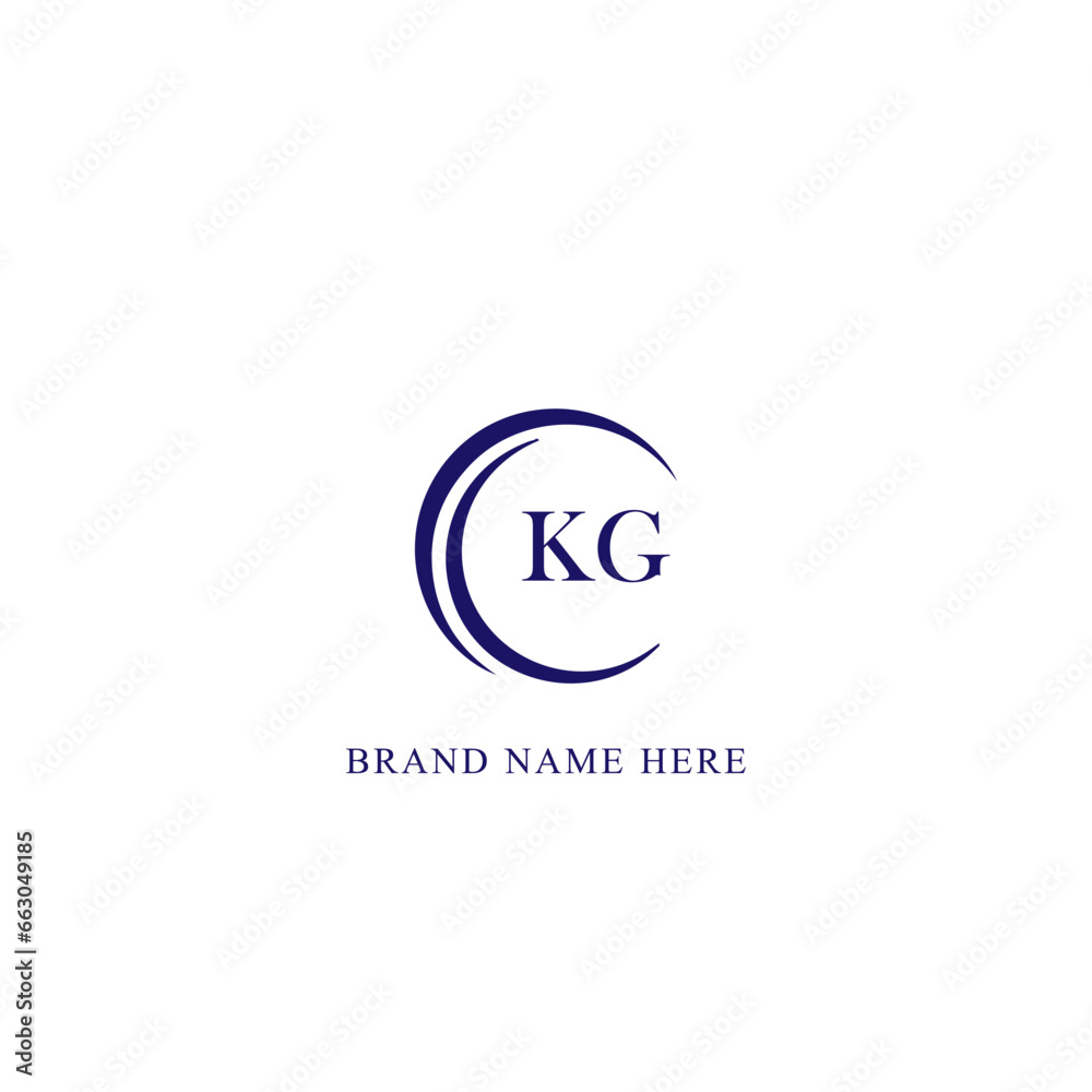 KG Letter Logo Design. Initial letters KG logo icon. Abstract letter KG K G minimal logo design template. K G Letter Design Vector with black Colors. KG logo,  Vector, spared, logos 