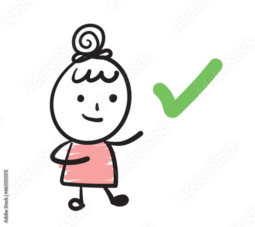(right) Bean baby Collection of hand drawn business worker icons. Vector illustration.