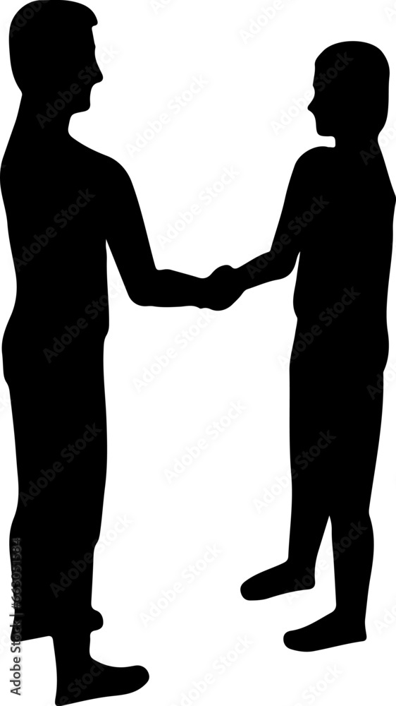 agreement gesture icon illustration vector