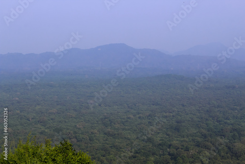 The view from Sigiriya Lion Rock fortress, Sri Lanka.