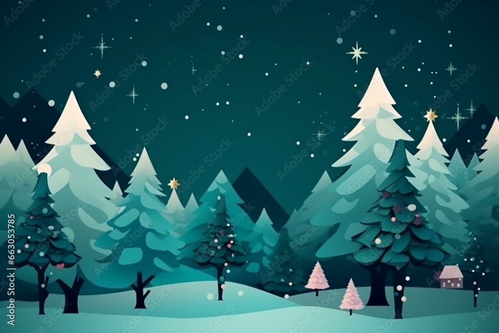 holiday-themed banner for social media or website. Generative AI