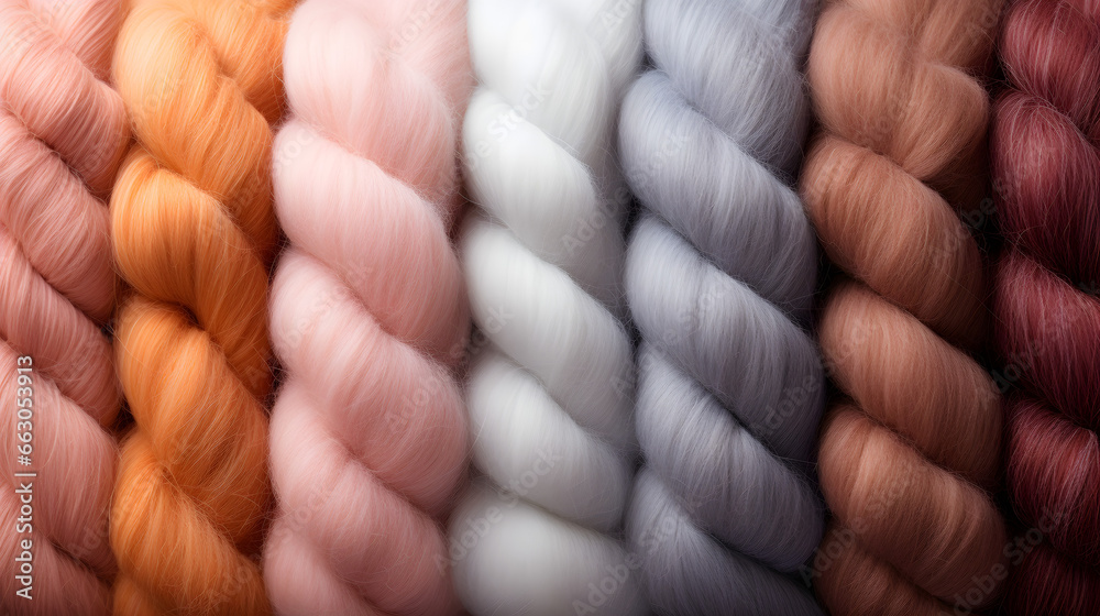 Fototapeta premium Cozy Winter Cocoon, Luxury Yarns for Warmth and Wellness