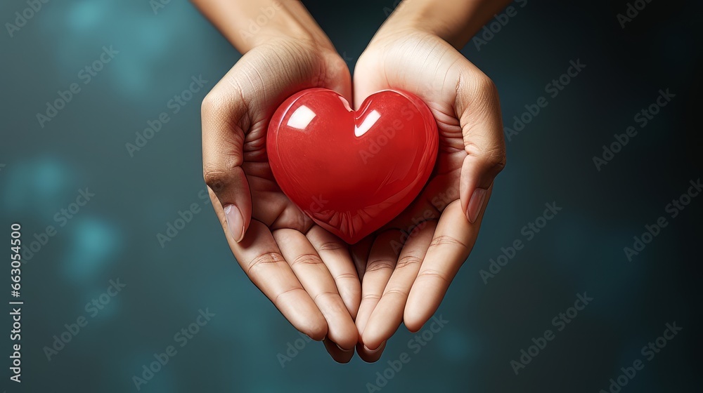 hands holding heart