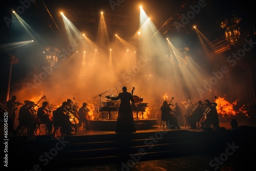 Concert by a group playing classical music