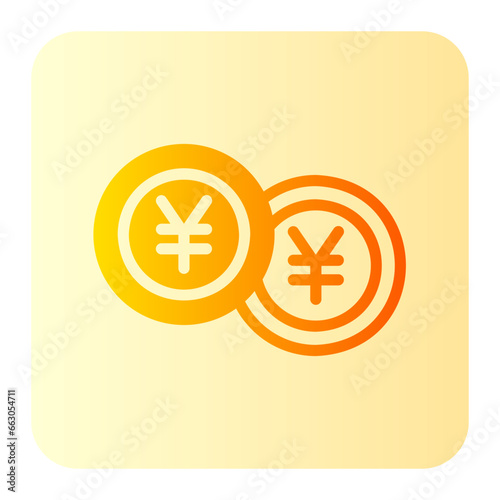 yen gradient icon