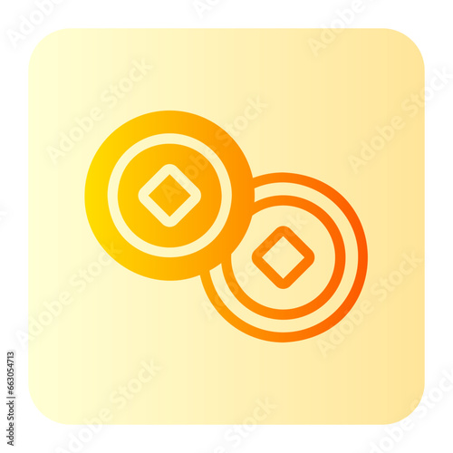 yen gradient icon