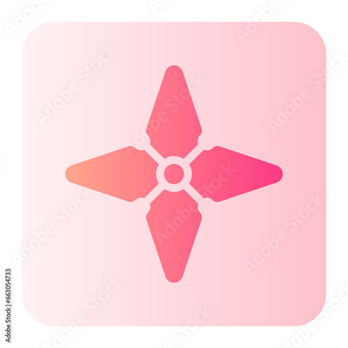shuriken gradient icon