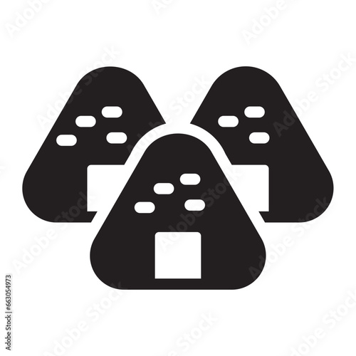 onigiri glyph icon
