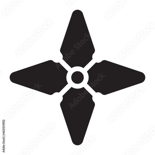 shuriken glyph icon