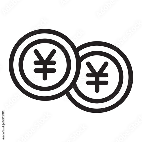 yen line icon