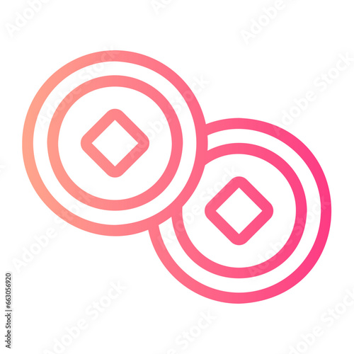 yen gradient icon