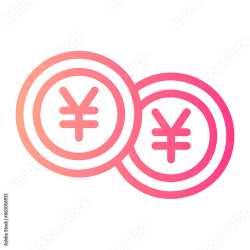 yen gradient icon