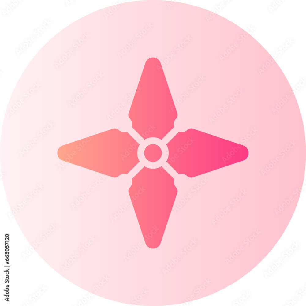 shuriken gradient icon shuriken gradient icon