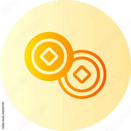 yen gradient icon
