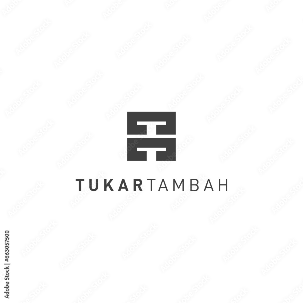 Initial letter t or tt logo design Initial letter t or tt logo design
