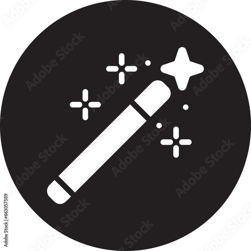 magic wand glyph icon