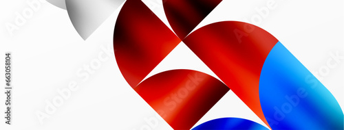 Minimalist geometric background featuring metallic round triangles, delivering sleek and modern visual aesthetic with emphasis on clean, metallic forms for wallpaper, banner, background, landing page