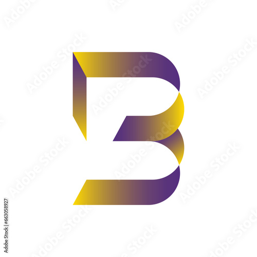 Free Download Monogram initial b letter mark logo design. Monogram design vector b logo. Monogram initial letter mark b logo. Design simple b monogram - GFXLoad