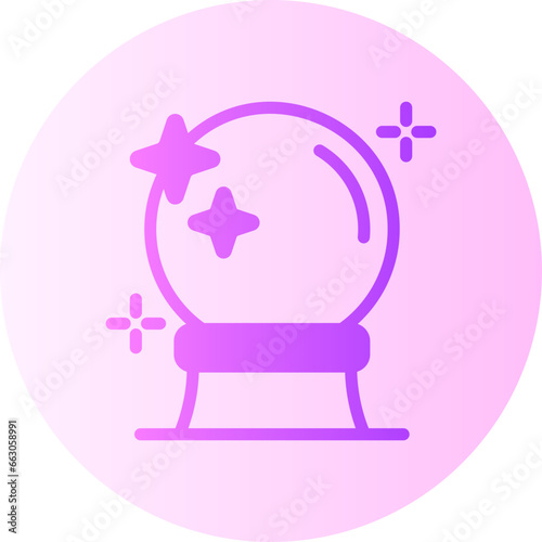 magic ball gradient icon