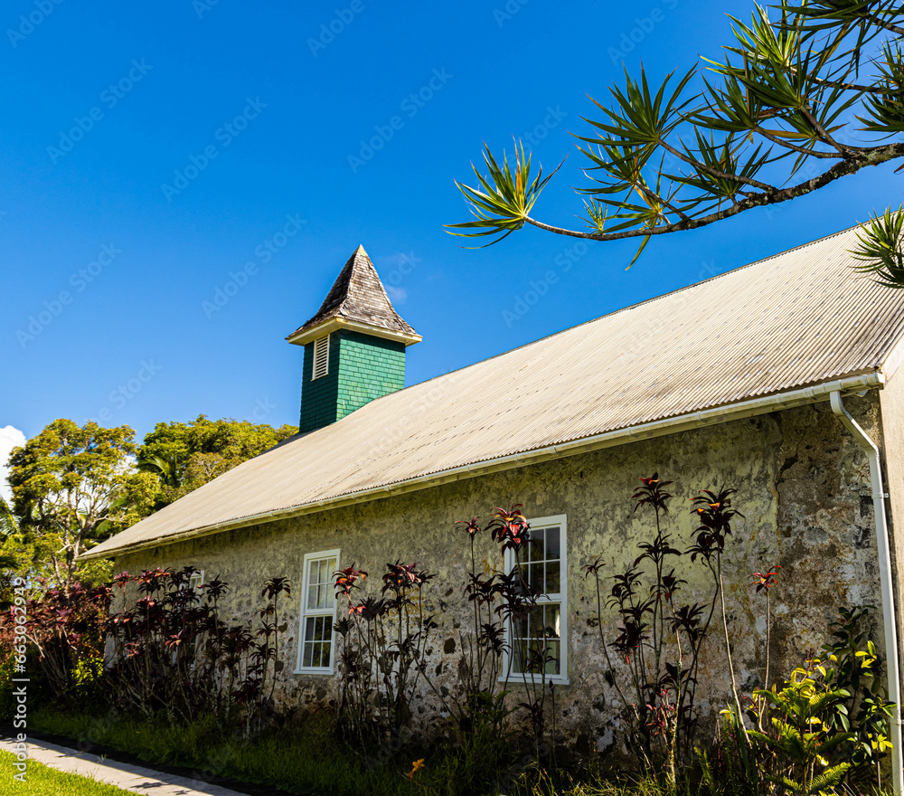Φωτογραφία Historic Kaulanapueo Church in Huele, Haiku, Maui, Hawaii, USA