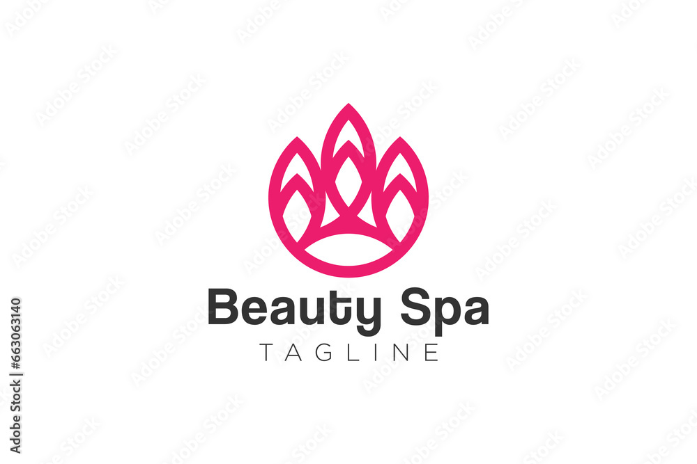 Beauty and fashion logo design and vector template