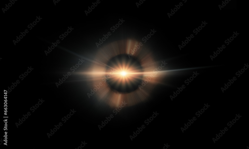 Light flare Glowing light explodes Light effect ray shining sun bright flash Special lens flare