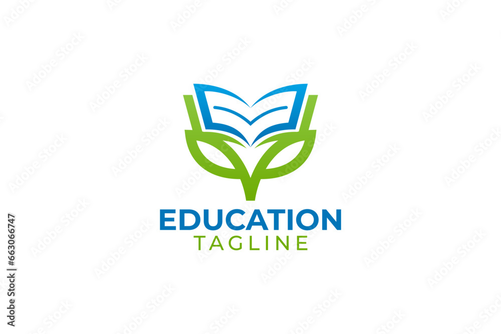 Education logo design and vector template