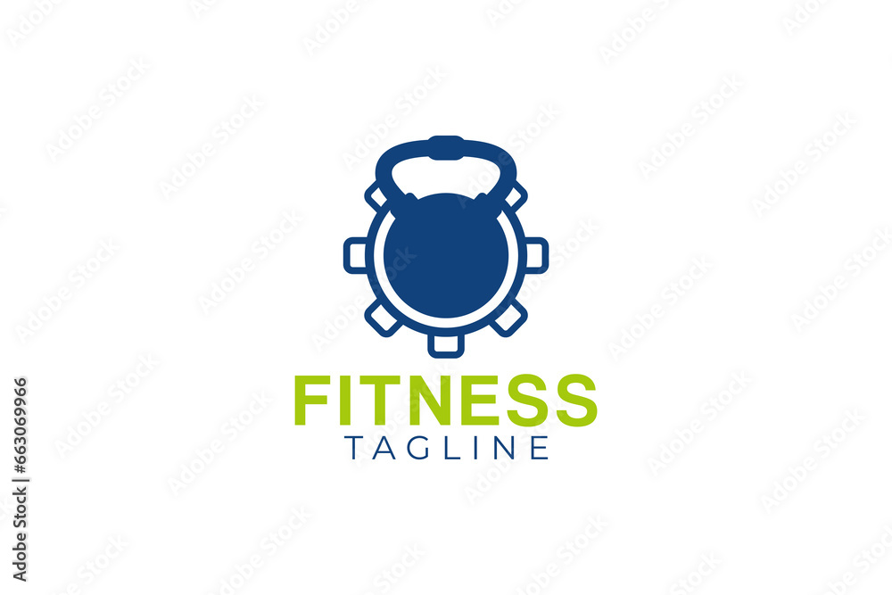 Fitness logo and vector template