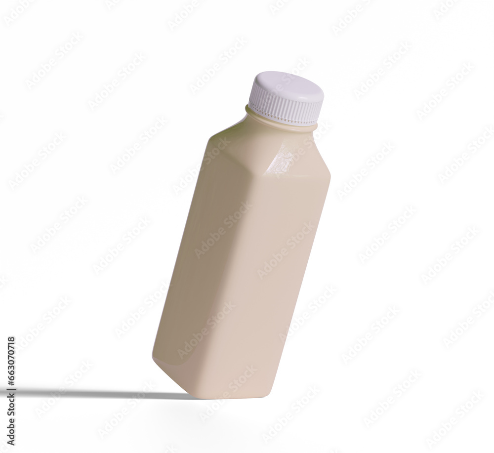 Cool Brew Coffee plastic Bottle Illustration realistic render Cool Brew Coffee plastic Bottle Illustration realistic render