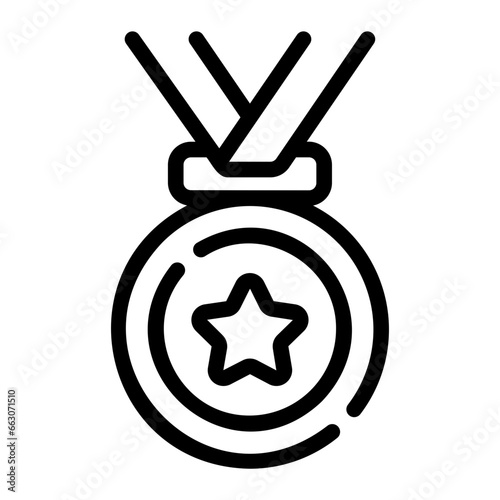 medal Line Icon