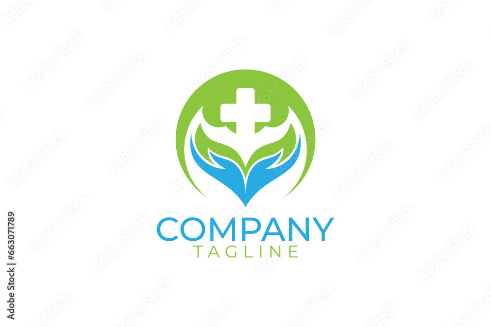 Health logo design and vector template