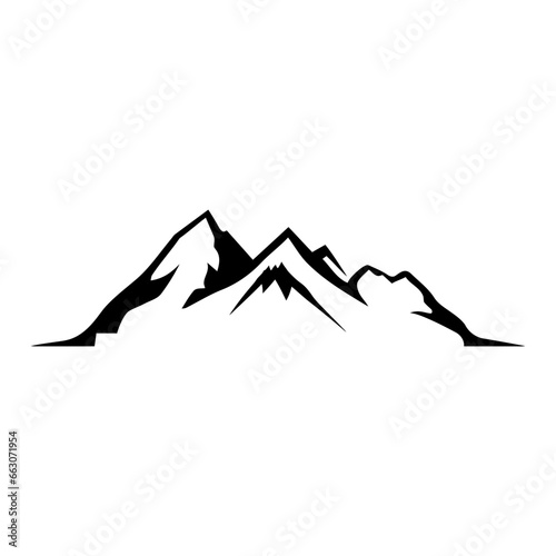 Mountains vector icon