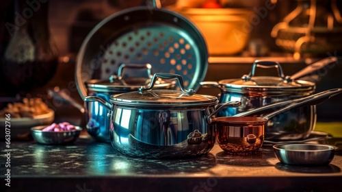 Culinary Charm: Explore the Delights of Vintage Cookware for a Flavourful Kitchen Experience, generative AI