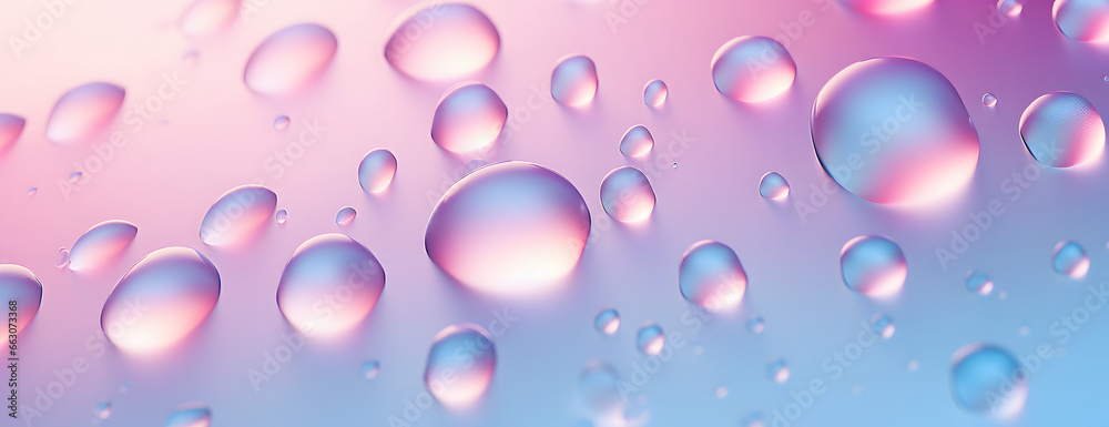 Pastel droplets background. 