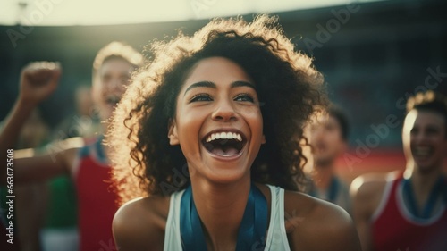 portrait of a woman athlete