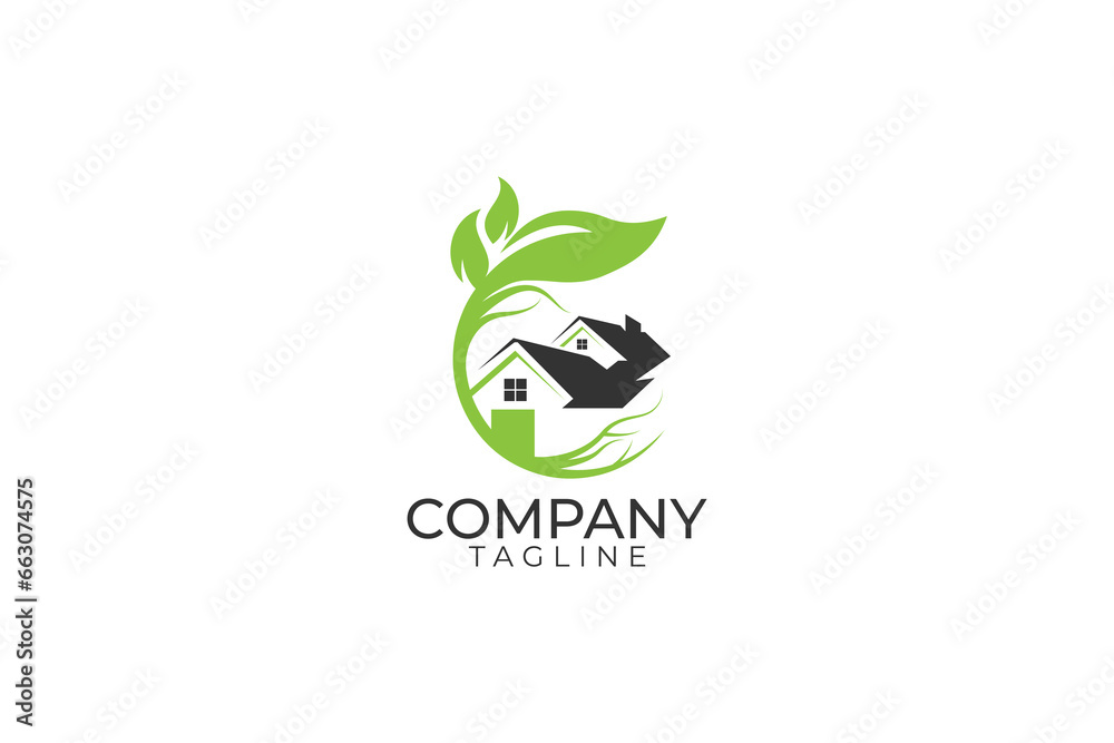 Fototapeta premium Real estate logo design and vector template